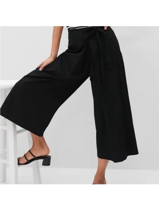 Banana Republic Pants - NWT Banana Republic Black
Organic Cotton Wide Leg
Foldover Pants 4